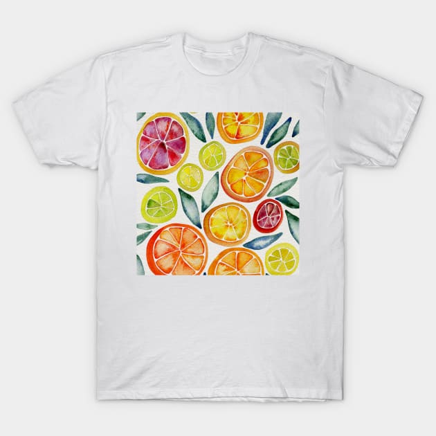 Citrus Slices T-Shirt by CatCoq